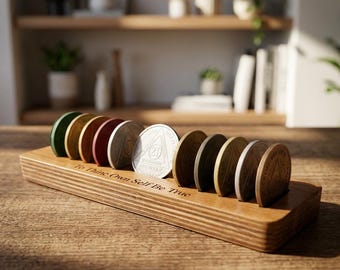 Sobriety Coin Holder Custom, Recovery Token Display, Medallion Chip Holder, Sobriety Gift, Aa Chip Holder, Sobriety Chip Holder