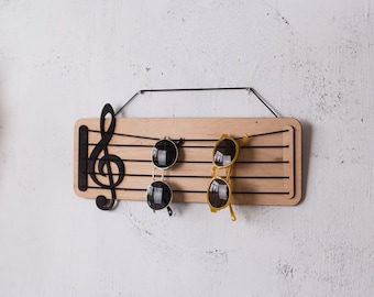 Wooden sunglasses shelf, Glasses wood display, Sunglasses storage, Sunglasses organizer, Sunglasses wall rack, Sunglasses wall hanger
