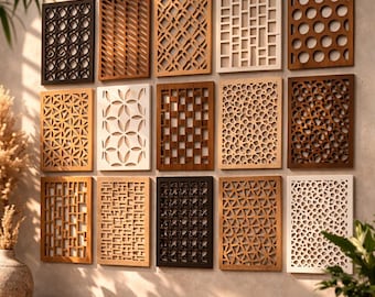 Decorative Wood Vent Cover, Custom Air Return Vent Cover, AC Vent Cover, HVAC Grille Cover, Modern Home Wall HVAC Cover Design