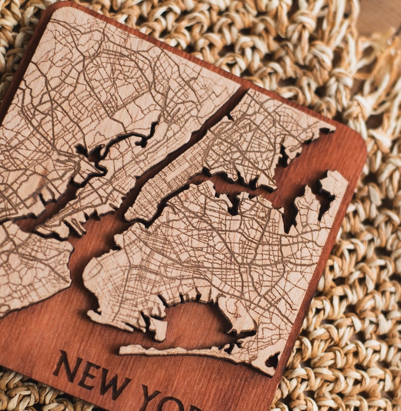 RybalStore City Map Coasters - Thumbnail 2