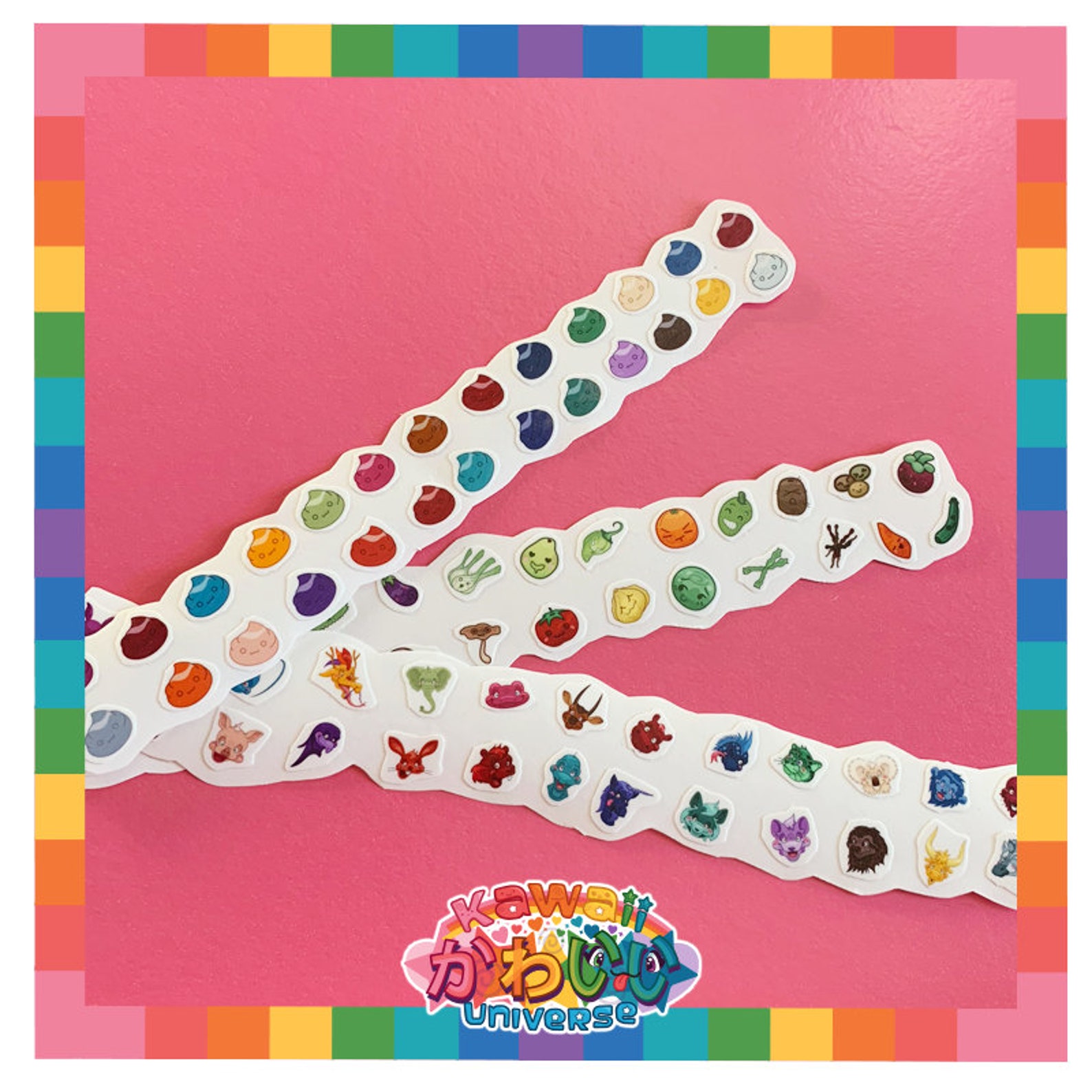 Kawaii Cute Keyboard Stickers Set Trio A to Z Etsy