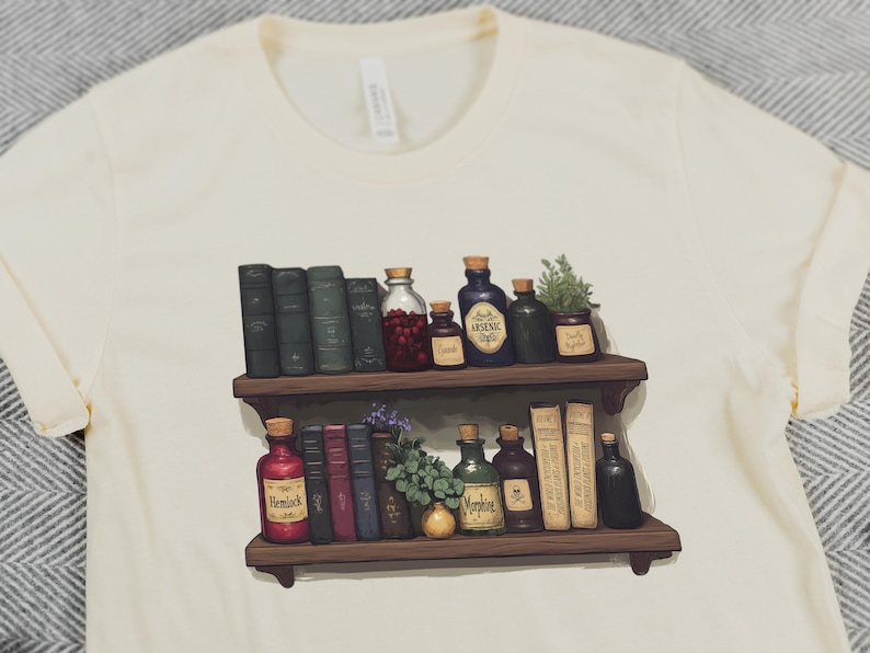 Pick your Poison T-shirt Dark Academia Tee Gothic Aesthetic Literary Gift for Book Lover Sherlock T-shirt Witchy Clothing Gift Mystery Shirt image 2