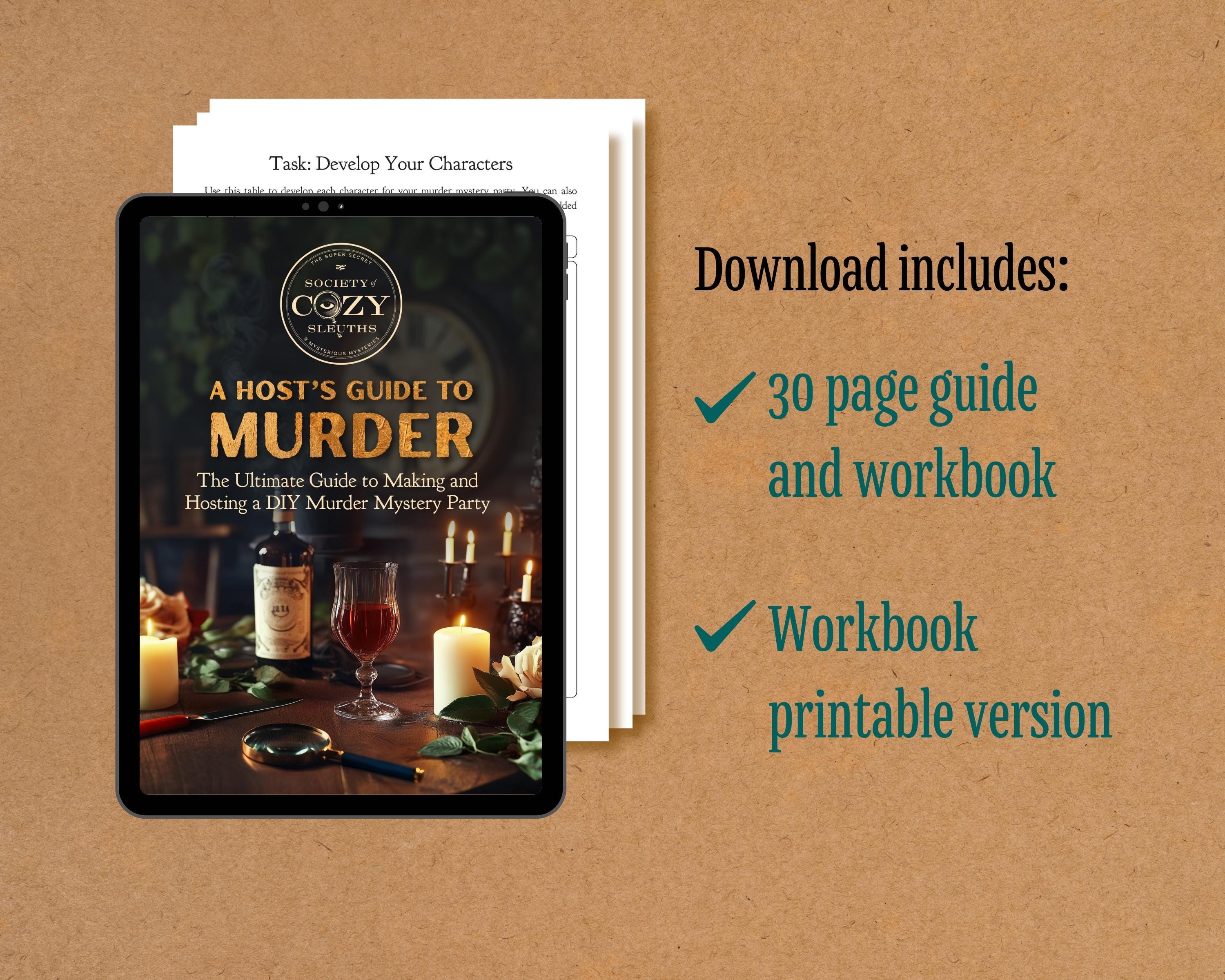 DIY Murder Mystery Party Kit Murder Mystery Idea for Mystery Dinner ...