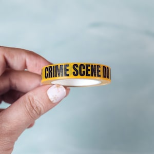 Yellow Police Tape Washi Tape