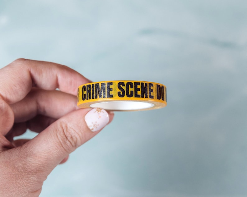 Yellow Police Tape Washi Tape