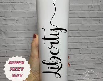 Personalized Name Tumbler, Stainless Steel Bridesmaid Gift