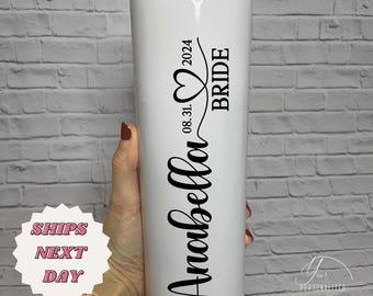 Personalized Bridesmaid Tumbler, Bachelorette Party Gift