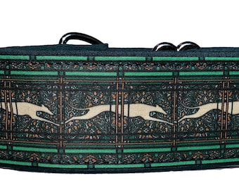 Jane Walker Paisley Green and Cream  Martingale Collar-