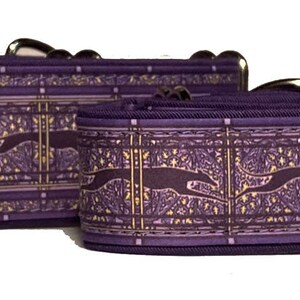 Jane Walkers Paisley Purple and Black Martingale Collar image 2