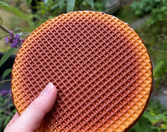 15cm ceramic Stroopwafel wall decor  | handmade Dutch cookie decoration
