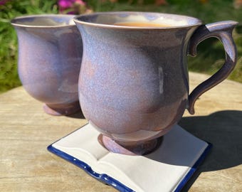 Violet Vale Mug | Handmade Ceramic Tea & Coffee Cup | Book Lover Gift