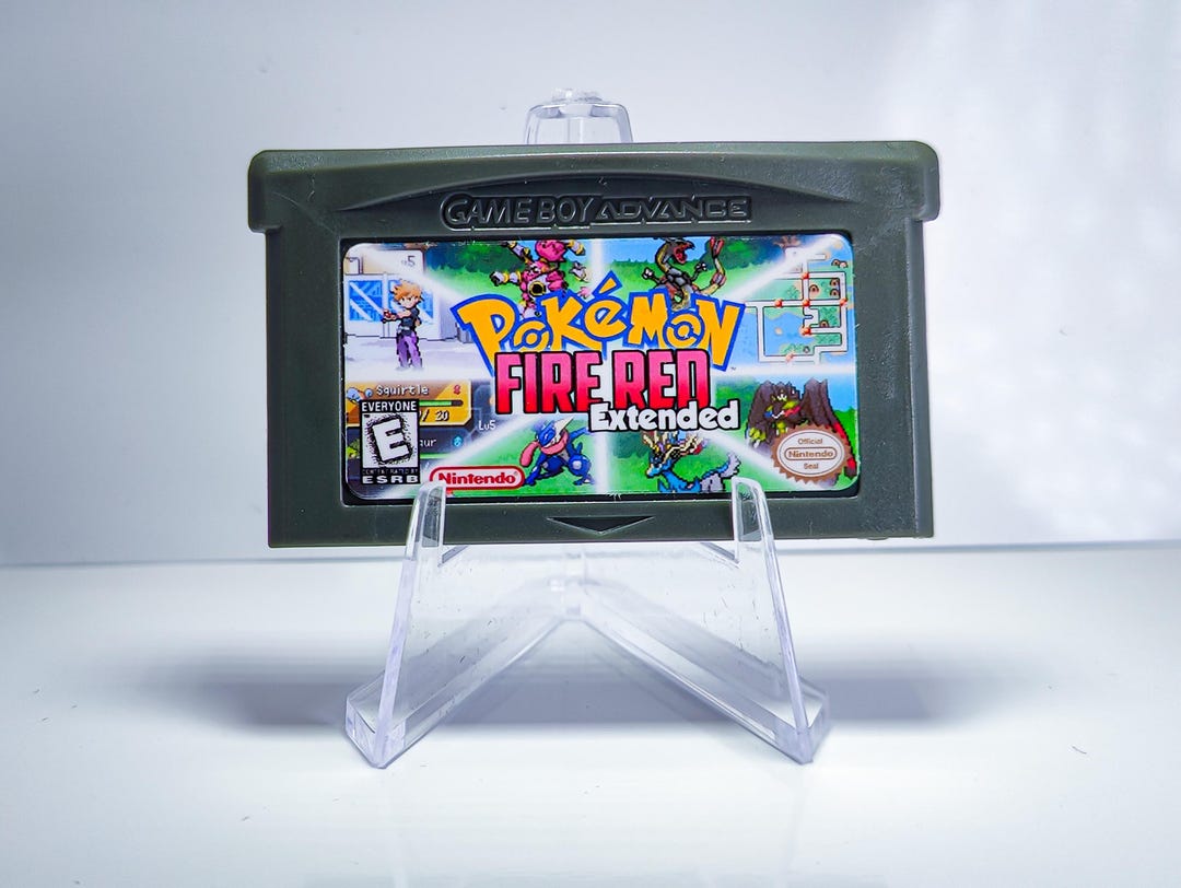 Pokemon Firered Extended GBA ROM Hack Cartridge (case & RTC Option) Etsy