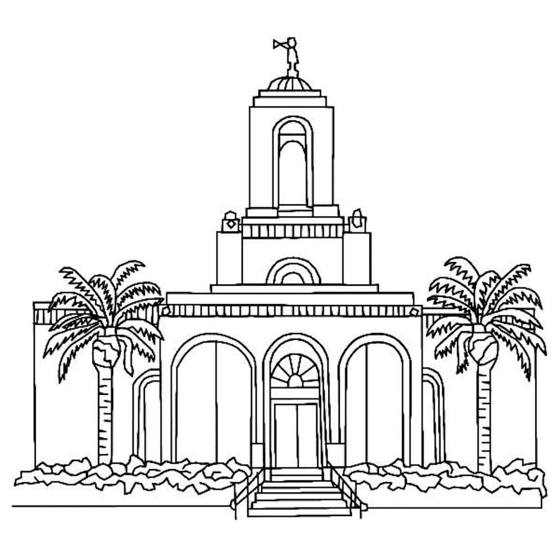 LDS Newport Beach CA Temple Etsy