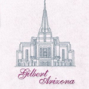 LDS Gilbert Arizona tempel Machine borduurwerk ontwerpen