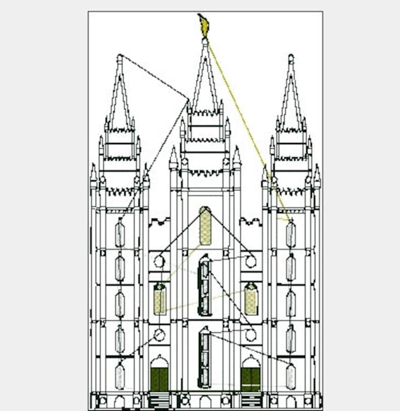Lds slc temple machine jessecmault designs  etsy