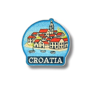 Naszywka Chorwacja: haftowana aplikacja pamiątkowa z podróży