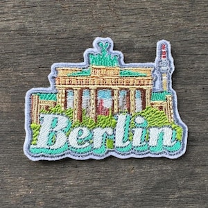 Berlin Germany Travel Patch Embroidered Iron on Sew on Badge Souvenir City Flag Country
