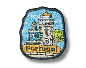 Reispatch Portugal: geborduurde souvenirapplicatie