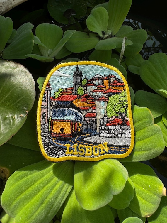 Lisbon Patch: Embroidered Portugal Travel Souvenir Appliqué