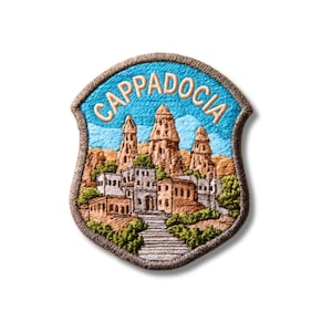 Cappadocia Embroidered Patch – Iron-On Travel Souvenir Appliqué