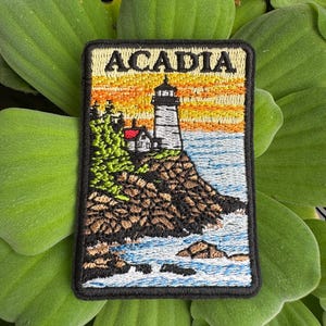 Acadia National Park Patch: Embroidered Travel Souvenir