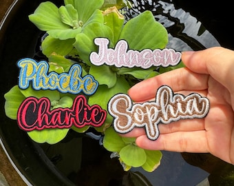 Custom Embroidered Name Patch: Iron-On or Sew-On, Personalized Uniforms