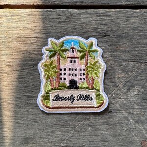 Beverly Hills Los Angeles Travel Patch – Embroidered Iron-On Souvenir