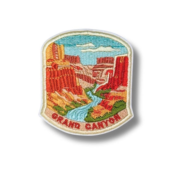Grand Canyon National Park Patches Iron-On Embroidered Badge for Backpack, Jacket, Bag