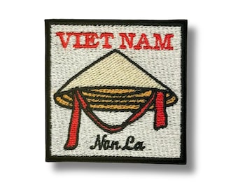 Vietnam Non La Hat-patch: geborduurde reissouvenirapplicatie