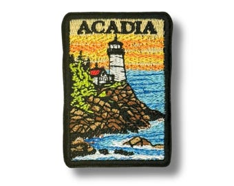 Patch Acadia National Park: geborduurde reissouvenir