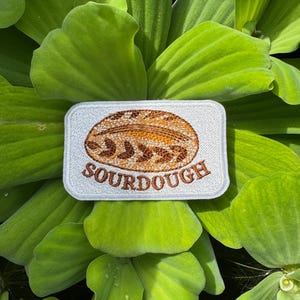 Gestickter Sauerteig Brot Aufnäher: Aufbügler für Bäcker