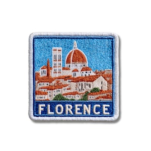 Florence Italy Embroidered Patch – Duomo Landmark Souvenir (Iron-On/Sew-On)