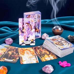 Witchy Magic Tarot Deck: 79 Colorful Illustrated Cards