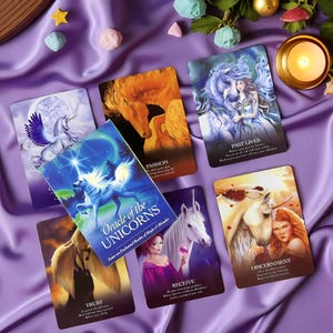 Unicorn Oracle Deck: 44-Card Mystical Divination - English Edition