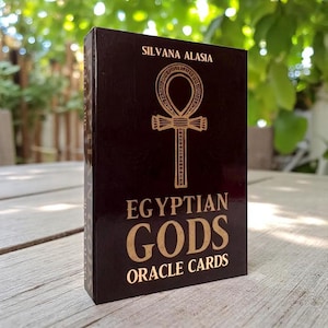 Mazzo di Oracoli Egizi - 36 Carte dei Tarocchi Divini in Inglese, Set di Divinazione Mistica per Donne e Ragazze, Carte della Fortuna per Feste Esoteriche