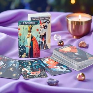 Strange World Tarot Deck – Mystical Divination Cards | Witchy Oracle Set, Beginner Tarot, Spiritual Gift for Witches