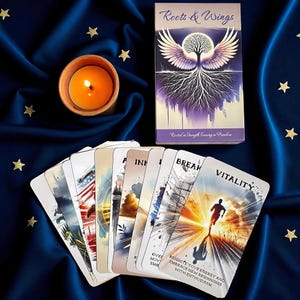 Roots and Wings Oracle Deck – 54 Cards Self-Discovery and Inner Strength Tarot