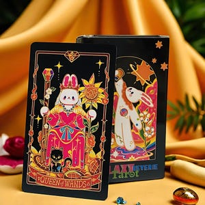 Galaxy Reverie Tarot Deck - 78 Wahrsagekarten zum Thema Hasen | Kawaii Tarot Set für Anfänger & Sammler