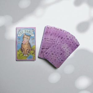 Cat Tarot Deck – Whimsical 78-Card Set for Beginners and Cat Lovers – Cute and Mystical Tarot Card Gift for Spiritual Guidance