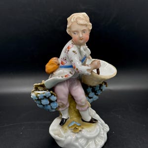 ✤1924年以前マイセン(Meissen)フィギュリン✤『葡萄の収穫』✤ 陶磁器