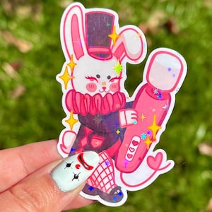 Red Wine Supernova Chapell Roan Sticker | Magic Bunny Vibrator Sticker