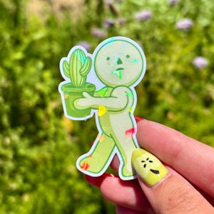 Smiski Cactus Sticker