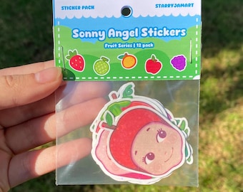 Zestaw naklejek owocowych Sonny Angel | 12 szt.