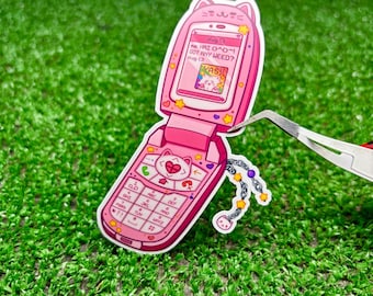 Y2K Pink Flip Sticker