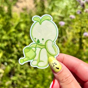 Smiski Watering Plant Sticker