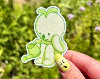 Smiski Watering Plant Sticker