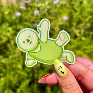 Smiski Yoga Sticker