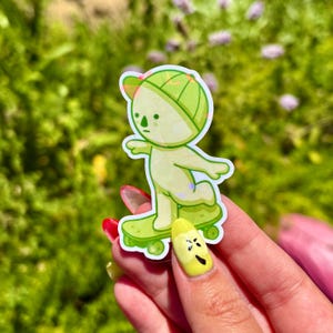 Smiski Skateboard Sticker
