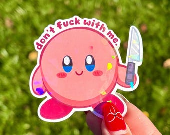 Sticker Couteau Kirby