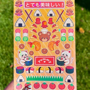 Japanese Food Deco Sticker Sheet